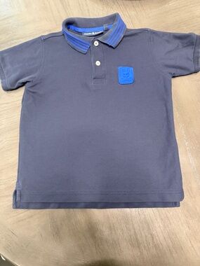Psycho Bunny Navy Polo with Royal Blue Trim